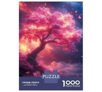 Jigsaw Puzzles 1000 Piece for Adults The Pink Cherry Blossom Jigsaw for Adults Toy Wall Decor Home Decoration Challenging To Complete 52x38cm/1000pcs