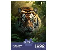 Jigsaw Puzzles 1000 Piece for Adults The Tiger in Rain Forest Teenager Puzzles Relax Games Presents for Women Gifts for Friends And Family 70x50cm/1000pcs