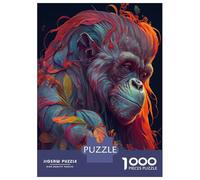 Jigsaw Puzzles 1000 Piece for Adults The Wise Orang Utan Jigsaw for Adults Hands-on Game Wall Decoration Great Gift for Gaming 38x26cm/1000pcs
