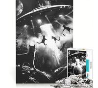 Jigsaw Puzzles 1000 Piece for Adults They Are Here Brain Teaser Game Pattern Assembly Improving Love between Couples 50x75cm