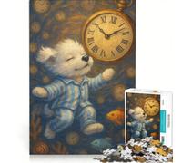 Jigsaw Puzzles 1000 Piece for Adults Time-Traveling Dream Pup Brain Teaser Game Pattern Assembly Improving Love between Couples 50x75cm