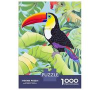 Jigsaw Puzzles 1000 Piece for Adults Toucan in The Tropics Adult Puzzles Relaxing Games Analysis And Logic Great Gift for Gaming 38x26cm/1000pcs