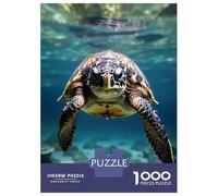 Jigsaw Puzzles 1000 Piece for Adults Turtle Underwater Puzzle for Adults Family Games Enhance Memory Educational Challenge 38x26cm/1000pcs