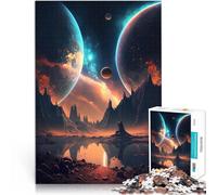 Jigsaw Puzzles 1000 Piece for Adults Twin Planets Landscape Spiele Spielzeug Geschenk Verbessern Sie das Gedächtnis50x70cm