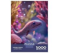Jigsaw Puzzles 1000 Piece for Adults Underwater Baby Eel Fish with Bubbles Puzzle for Adults Family Games Enhance Memory Educational Challenge 38x26cm/1000pcs
