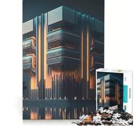Jigsaw Puzzles 1000 Piece for Adults Urban Architecture Brain Teaser Game Stress Reliever Every Piece Is Unique 50x75cm