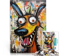 Jigsaw Puzzles 1000 Piece for Adults Urban Art Graffiti Dog Familienspiel für und Wunschliste mit dem Weihnachtsmann52x38cm