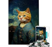 Jigsaw Puzzles 1000 Piece for Adults Van Goghs Whiskered Muse Adult Jigsaw Puzzle Relax Games Staycation Kill Time Challenging To Complete (Size 50x75cm)