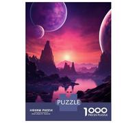 Jigsaw Puzzles 1000 Piece for Adults Violet Alien Planet Adult Puzzles Relaxing Games Analysis And Logic Great Gift for Gaming 52x38cm/1000pcs