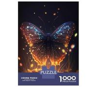 Jigsaw Puzzles 1000 Piece for Adults Visionary Butterfly Jigsaw for Adults Toy Wall Decor Home Decoration Challenging To Complete 52x38cm/1000pcs