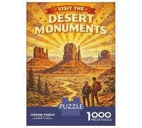Jigsaw Puzzles 1000 Piece for Adults Visit The Desert Monuments Jigsaw for Adults Family Game Wall Decoration Challenging To Complete 52x38cm/1000pcs