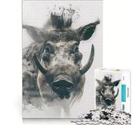 Jigsaw Puzzles 1000 Piece for Adults Warthog Wilderness Brain Teaser Game Stress Reliever Every Piece Is Unique 38x26cm