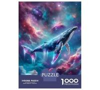 Jigsaw Puzzles 1000 Piece for Adults Werewolf Howling at The Moon Illustration Adult Puzzles Anti-Stress Toys Home Decoration Gifts for Friends And Family 52x38cm/1000pcs