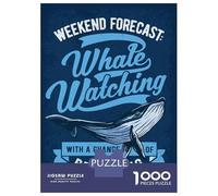 Jigsaw Puzzles 1000 Piece for Adults Whale Watching Tours Puzzle for Adults DIY Toys Staycation Kill Time Educational Challenge 70x50cm/1000pcs