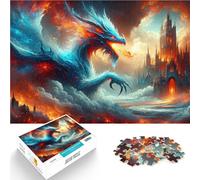 Jigsaw Puzzles 1000 Piece for Adults When Dragon gets angry Herausforderndes Spiel Geburtstagsgeschenk, Geschenke, Wandkunst52x38cm