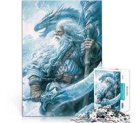 Jigsaw Puzzles 1000 Piece for Adults White Dragon Lord Pädagogisches Familienspiel Geburtstagsgeschenk, Geschenke, Wandkunst38x26cm