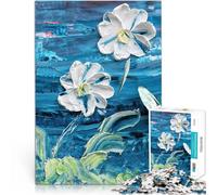 Jigsaw Puzzles 1000 Piece for Adults Wildflower Field in Bloom DIY-Spielzeug Jedes Stück ist einzigartig Anspruchsvolles Familienspiel75x50cm