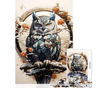 Jigsaw Puzzles 1000 Piece for Adults Winter Watchful Guardian Anti-Stress Toys Birthday Gift Brain Teaser Game Every Piece Is Unique - (Size 38x52cm)