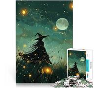 Jigsaw Puzzles 1000 Piece for Adults Witch Among Fireflies pädagogische Herausforderung Gutes Geschenk38x26cm