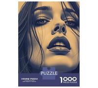 Jigsaw Puzzles 1000 Piece for Adults Womans Face Close-Up Adult Puzzles Relaxing Games Analysis And Logic Great Gift for Gaming 52x38cm/1000pcs