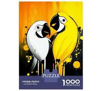 Jigsaw Puzzles 1000 Piece for Adults Yellow And White Parrots Jigsaws for Adults Hands-on Game But Fun And Humorous Educational Challenge 38x26cm/1000pcs