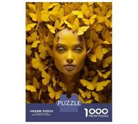 Jigsaw Puzzles 1000 Piece for Adults Yellow Butterflies Jigsaw for Adults Hands-on Game Wall Decoration Great Gift for Gaming 70x50cm/1000pcs