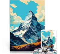 Jigsaw Puzzles 1000 Piece for Adults zermatt Matterhorn Pädagogisches Familienspiel Geburtstagsgeschenk, Geschenke38x26cm