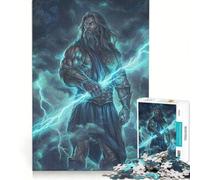 Jigsaw Puzzles 1000 Piece for Adults Zeus Brain Teaser Game Stress Reliever Every Piece Is Unique 38x26cm