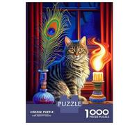 Jigsaw Puzzles 1000 Piece for Teenagers A Tabby Cats Domain Adult Puzzles Hands-on Game Perfect Decoration Great Gift for Gaming 70x50cm/1000pcs