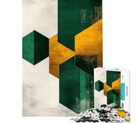 Jigsaw Puzzles 1000 Piece for Teenagers Abstract Geometric Art Help The Brain Exercise Home Art Decor Practical Game for Ages 14 And over (50x75cm)