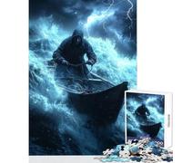 Jigsaw Puzzles 1000 Piece for Teenagers Against The Storm Educational Toy Great Gift for Games Practical Game Educational Challenge Size 38x52cm