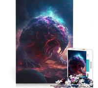 Jigsaw Puzzles 1000 Piece for Teenagers Alien Creature in Space, Fun Games, Challenging To Complete, Deal As Gifts for The Whole Family 38x26cm