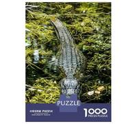 Jigsaw Puzzles 1000 Piece for Teenagers Alligator Adult Puzzles Relax Games Pattern Assembly Great Gift for Gaming 38x26cm/1000pcs