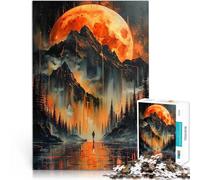 Jigsaw Puzzles 1000 Piece for teenagers Alone in golden Landscape Spielspielzeug Geeignet für die Schreibtischdekoration52x38cm