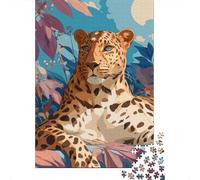 Jigsaw Puzzles 1000 Piece for Teenagers Amazon Jungle Leopard Portrait Puzzles for Adults Fun Games Analysis And Logic Educational Challenge 70x50cm/1000pcs