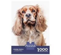 Jigsaw Puzzles 1000 Piece for Teenagers American Cocker Dog Jigsaw Puzzle Relaxing Games Wall Decoration Gifts for Friends And Family 52x38cm/1000pcs