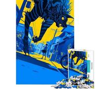 Jigsaw Puzzles 1000 Piece for Teenagers Anime Monster Attack Help The Brain Exercise Home Art Decor Practical Game for Ages 14 And over (38x26cm)