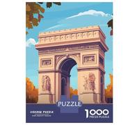 Jigsaw Puzzles 1000 Piece for Teenagers Arc De Triomphe, Paris Adult Puzzles Relax Games But Fun And Humorous Challenging To Complete 52x38cm/1000pcs