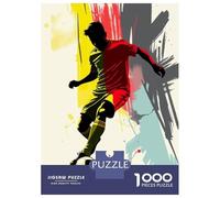 Jigsaw Puzzles 1000 Piece for Teenagers Belgium Soccer Player Silhouette Puzzle for Adults Toy Wall Decor Difficult Challenge Challenging To Complete 38x26cm/1000pcs