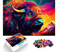 Jigsaw Puzzles 1000 Piece for teenagers Bison Geschenke zum Suchbegriff: "Herausfordernde Spiele" Eltern-Kind-Interaktion52x38cm