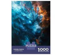 Jigsaw Puzzles 1000 Piece for Teenagers Blue Ice Dragon Jigsaw Relax Games But Fun And Humorous Birthday Present, Gifts, 70x50cm/1000pcs