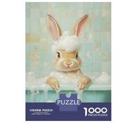 Jigsaw Puzzles 1000 Piece for Teenagers Bunny Bath Time Adult Puzzles Relaxing Games Pattern Assembly Birthday Present, Gifts, 70x50cm/1000pcs