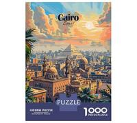 Jigsaw Puzzles 1000 Piece for Teenagers Cairo Cityscape Jigsaw Puzzle Relaxing Games Wall Decoration Gifts for Friends And Family 52x38cm/1000pcs