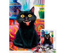 Jigsaw Puzzles 1000 Piece for Teenagers Cat Madness Fun Group Bonding Activity Indoors Memorable Festive Present Option (50x75cm)