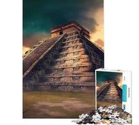 Jigsaw Puzzles 1000 Piece for Teenagers Chichen Itza Help The Brain Exercise For Family Fun Fun Games Suitable for Ages 14 And Up (38x26cm)