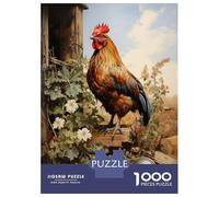 Jigsaw Puzzles 1000 Piece for Teenagers Chicken Rooster Farm Puzzle for Adults Toy Wall Decor Difficult Challenge Challenging To Complete 38x26cm/1000pcs