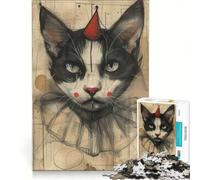 Jigsaw Puzzles 1000 Piece for Teenagers Clown The Kat, Educational Games, Pattern Assembly, Artists' Collection, Fine Arts 50x75cm