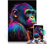 Jigsaw Puzzles 1000 Piece for teenagers Colorful Monkey Animals DIY-Spielzeug Geburtstagsgeschenk, Geschenke, Wandkunst50x70cm