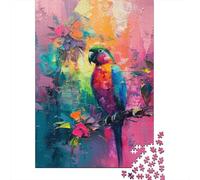 Jigsaw Puzzles 1000 Piece for Teenagers Colorful Parrot Art Print-6 Jigsaw Puzzle Relaxing Games Wall Decoration Gifts for Friends And Family 70x50cm/1000pcs