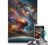 Jigsaw Puzzles 1000 Piece for Teenagers Consciousness Celestial Mindscape Artistry, Educational Games, Precision Cutting, Great Gift for Gaming 50x75cm